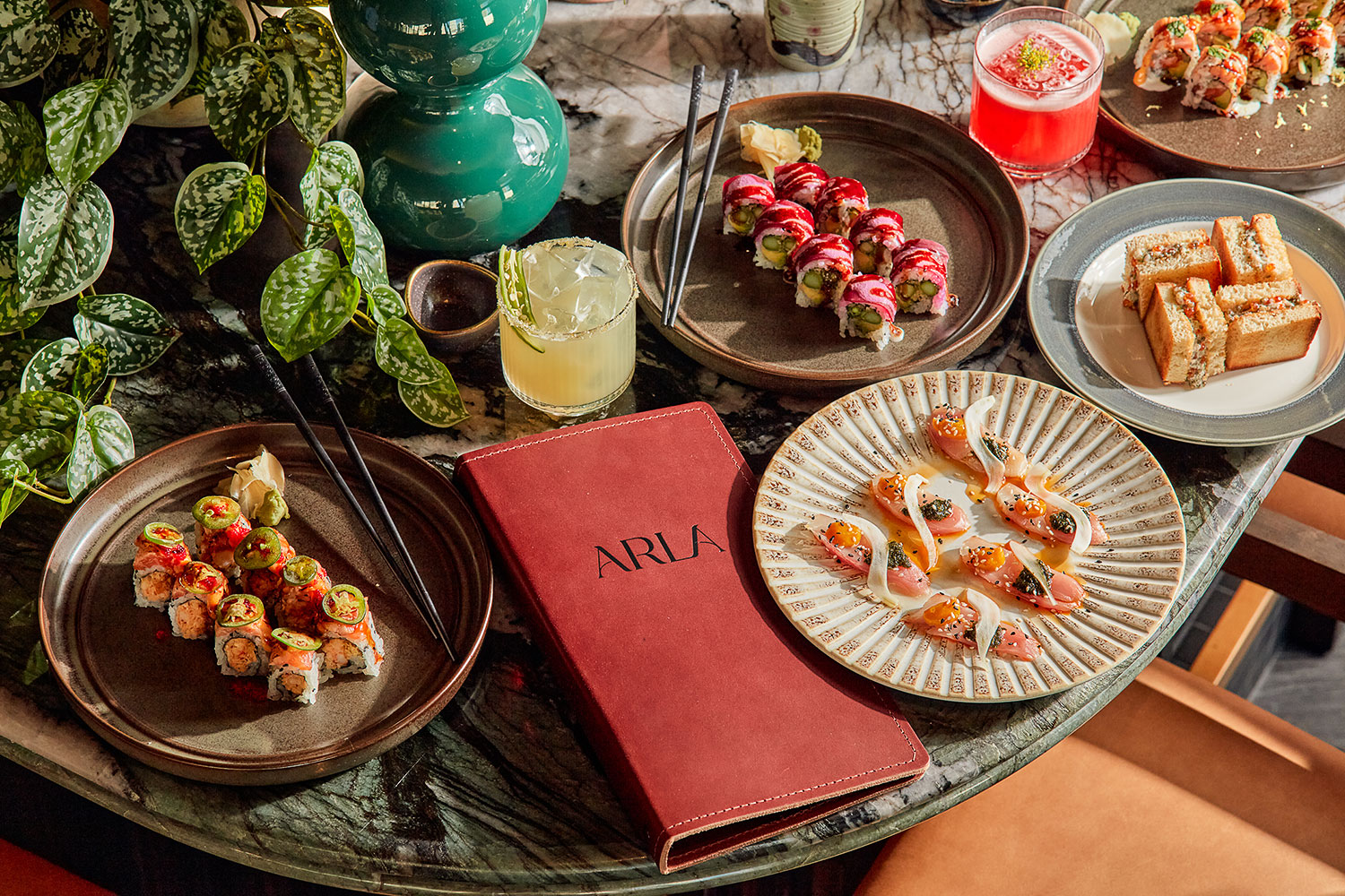 A variety of dishes on display at Arla